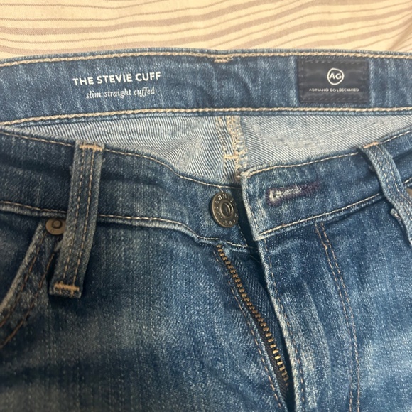 AG Adriano Goldschmied The Stevie slim straight Cuff Jeans Sz 26 - Picture 2 of 5